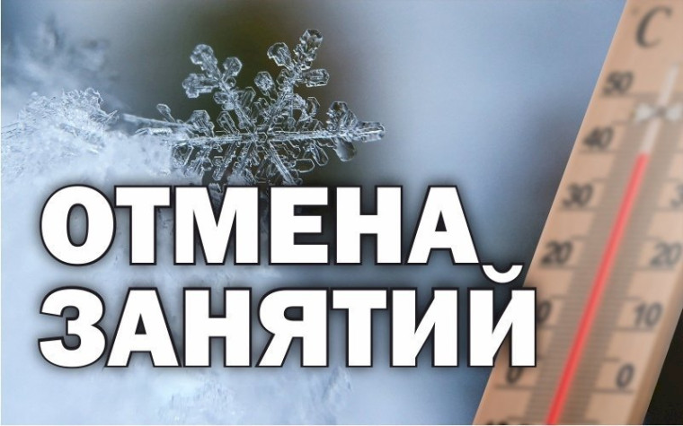 В связи с низкой температурой воздуха занятия в  МБОУ Павловской СШ №1  10 января с 1 по 11 класс отменены!.
